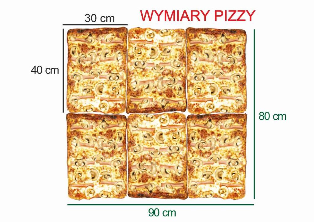 Wymiary konkursowej pizzy