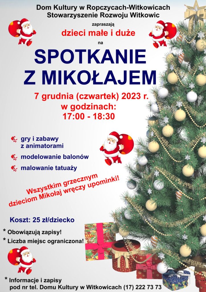 Program Mikołajek w Witkowicach